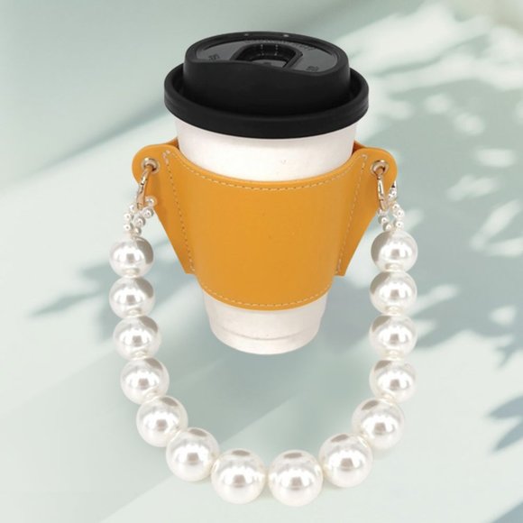 Christmas Gift Coffee Cup Sleeve with Chain Strap Drink Carrier for Coffee - Picture 5 of 6